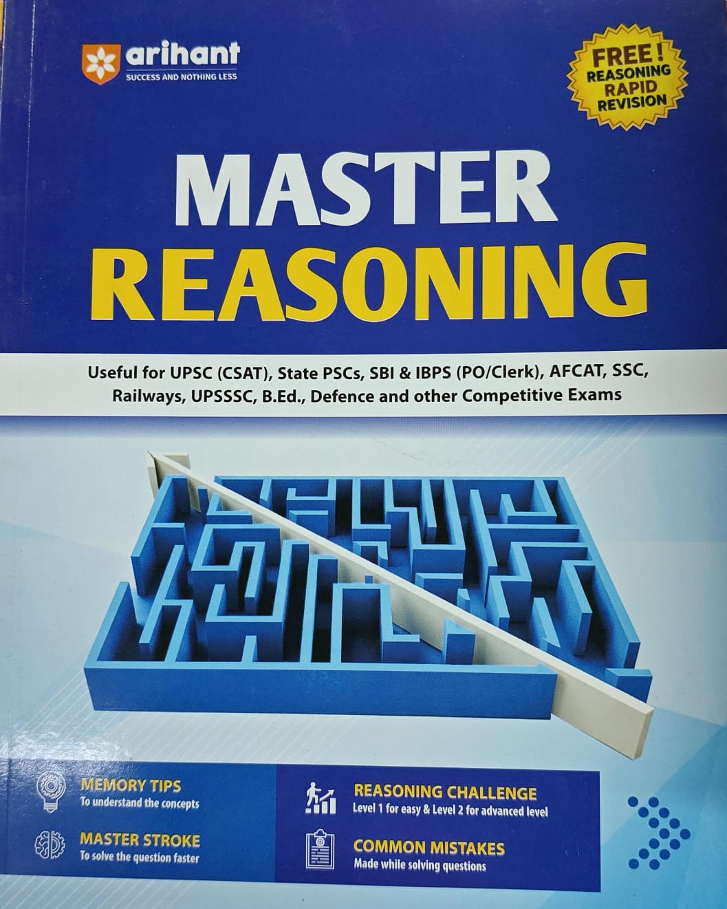 ARIHANT PUBLICATIONS MASTER REASONING BOOK